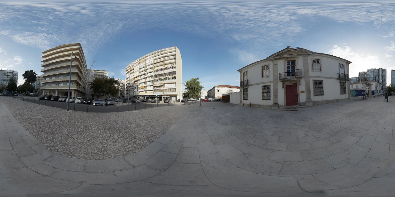 Equirectangular HDRI captured with HDRiris: Junta de Freguesia